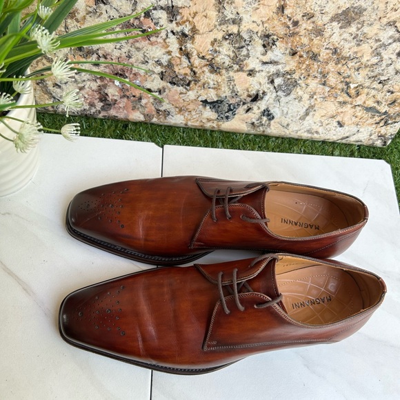 Magnanni 'Merrion' Medallion Cognac 
Toe Derby size 8 men - Picture 4 of 9